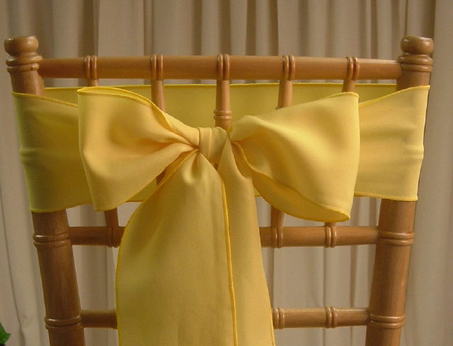 Rental store for CHAIR SASHES YELLOW   GOLD in  NJ