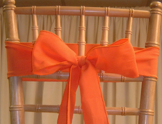 Rental store for CHAIR SASHES ORANGE in  NJ