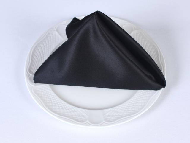 Rental store for SATIN NAPKIN BLACK in  NJ